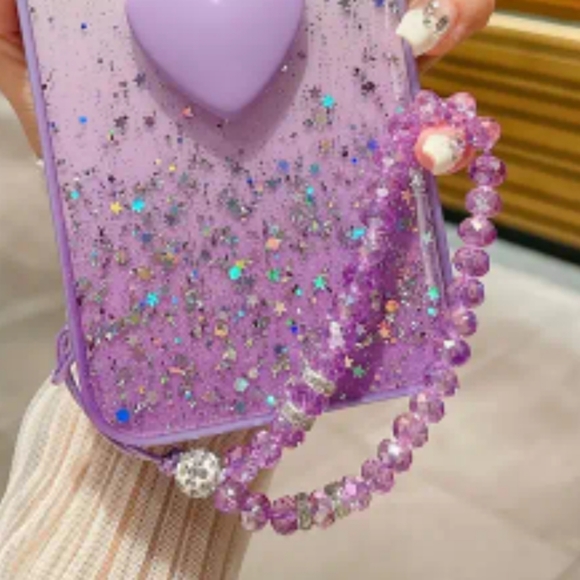 Brand new Apple IPhone 15 Pro Max Glitter Clear Soft  Silicone Phone case - Picture 3 of 5